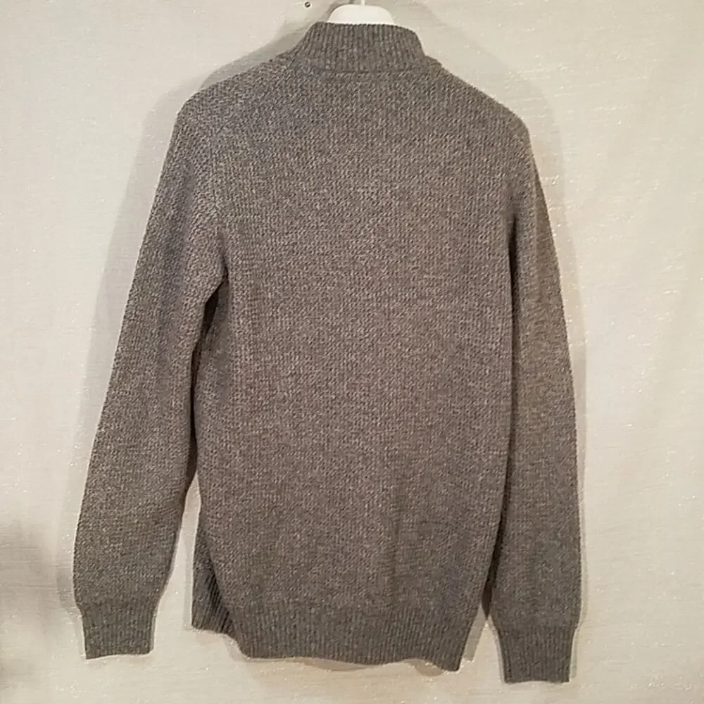 Joseph Abboud Grey 1/4 Zip Sweater